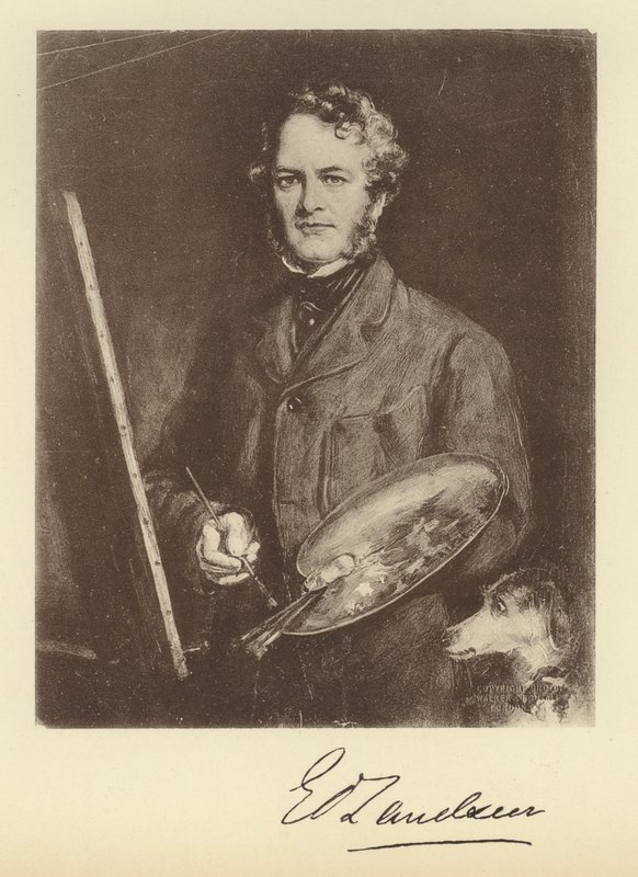 Sir Edwin Landseer (taş) by Francis Grant
