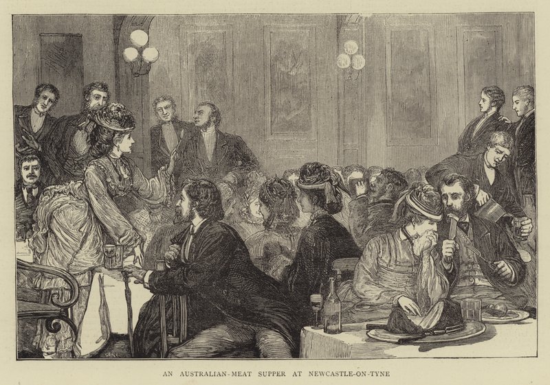 Newcastle-on-Tyne'de bir Avustralya-Et Akşam Yemeği by Francis S. Walker