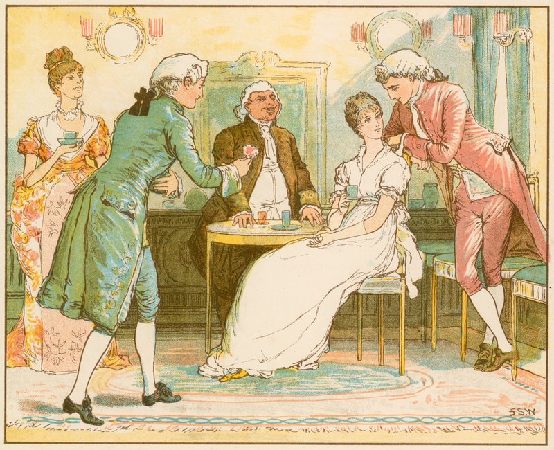 Oliver Goldsmith tarafından Terkedilmiş Köy by Francis S. Walker