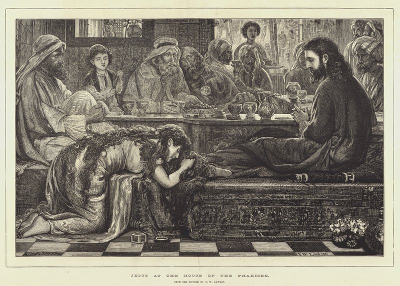 İsa, Ferisilerin Evinde by Francis Wilfred Lawson