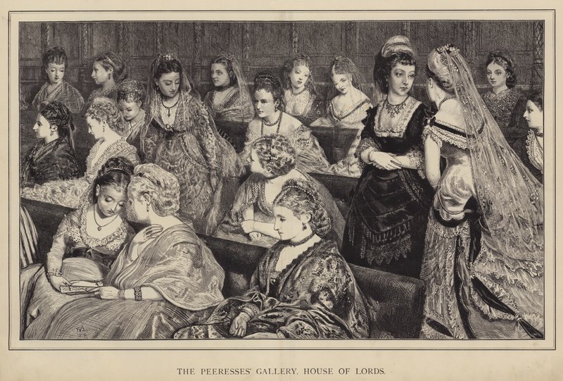 Peeresses Galerisi, Lordlar Kamarası by Francis Wilfred Lawson