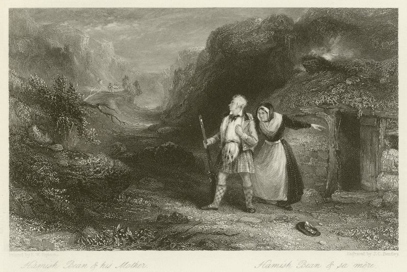 Hamish Bean and his mother  by Francis William Topham