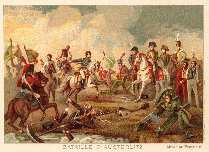 Austerlitz Savaşı, 1805 (kromolitho) by Francois Pascal Simon Gerard