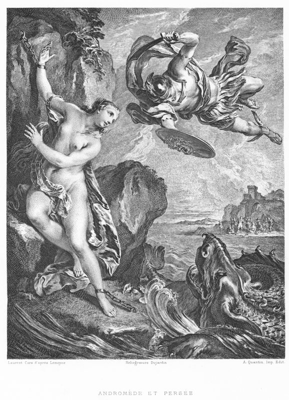 Andromede et Persee (gravür) by Francois (after) Boucher
