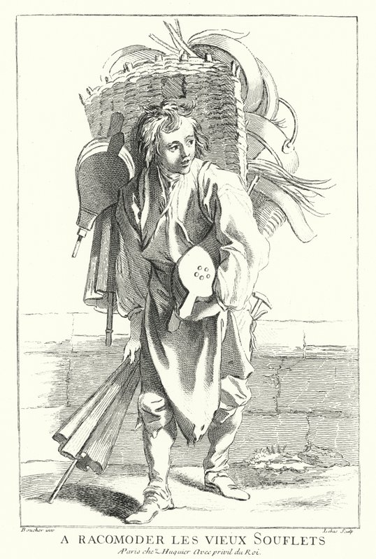 Körük tamircisi (gravür) by Francois (after) Boucher