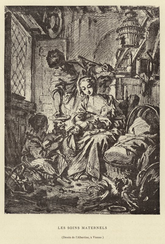 Anne Bakımı by Francois (after) Boucher