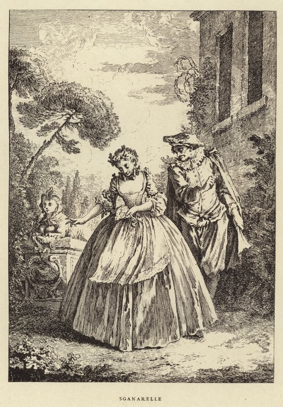 Sganarelle (gravür) by Francois (after) Boucher