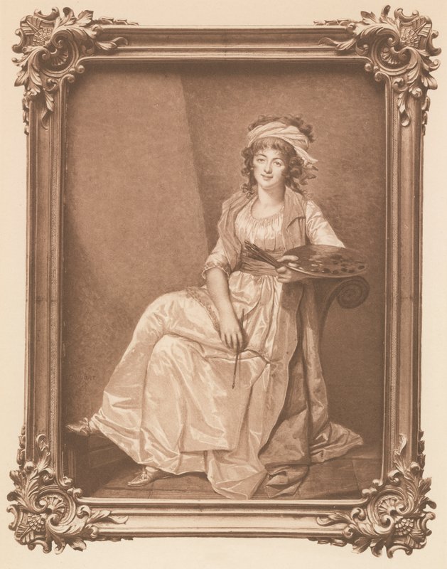 Madam Vigee Le Brun (üyeler) by Francois Dumont