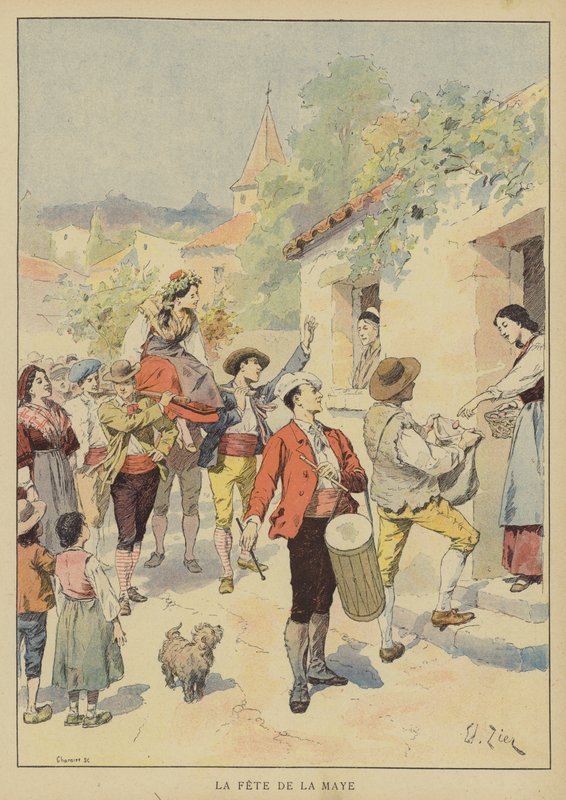 La Fete De La Maye by Francois Edouard after Zier