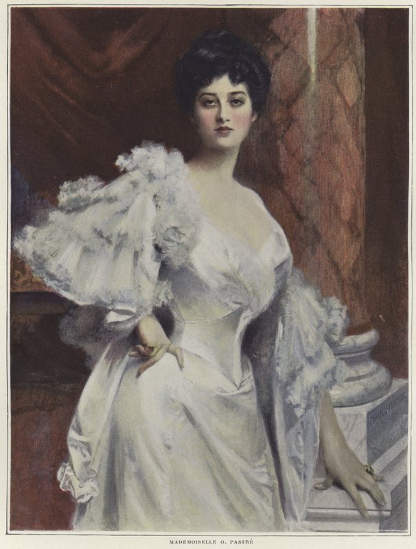 Portrait of Mademoiselle O Pastre  by Francois Flameng