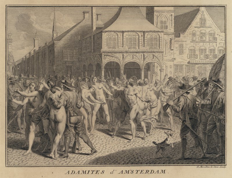 Adamites Amsterdam, Hollanda sokaklarında by Francois Morellon la Cave