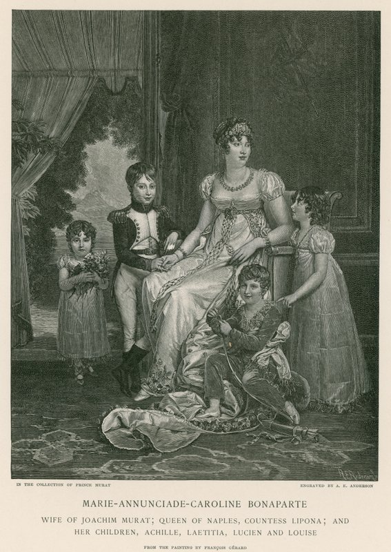 Marie-Annunciade-Caroline Bonaparte by Francois Pascal Simon Gerard
