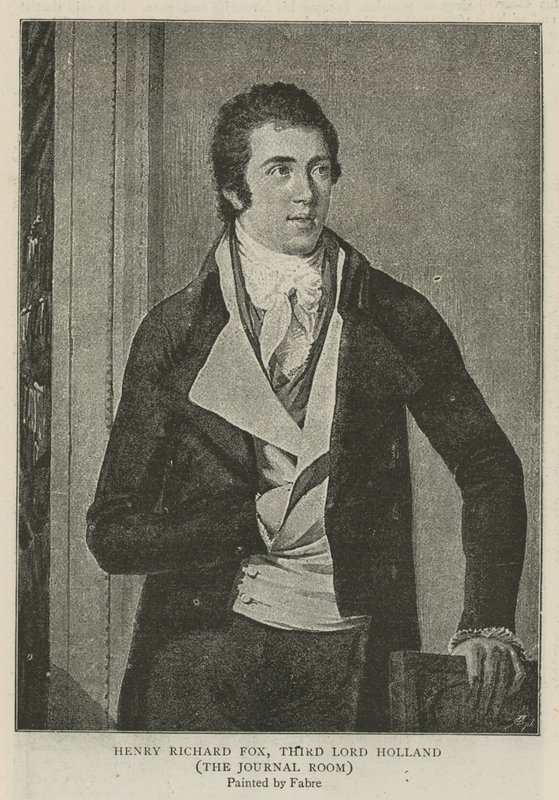 Henry Richard Fox, üçüncü Lord Holland by Francois Xavier Fabre