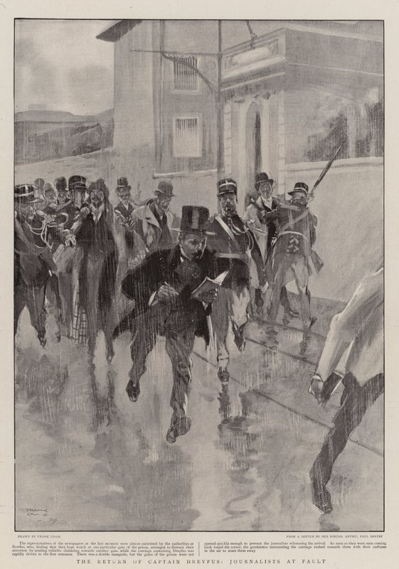 Kaptan Dreyfus'un Dönüşü, Gazeteciler Kusurlu by Frank Craig
