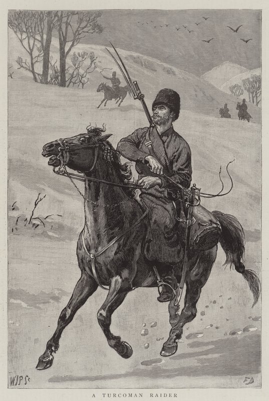 Bir Türkmen Akıncısı by Frank Dadd