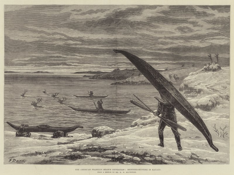 Amerikan Franklin Arama Seferi, Kayaks