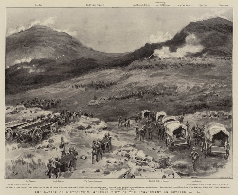 Rietfontein Muharebesi, Nişanın Genel Görünümü, 24 Ekim 1899 by Frank Dadd