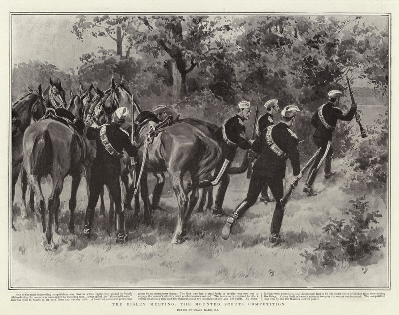 Bisley Buluşması, Atlı İzciler Yarışması by Frank Dadd
