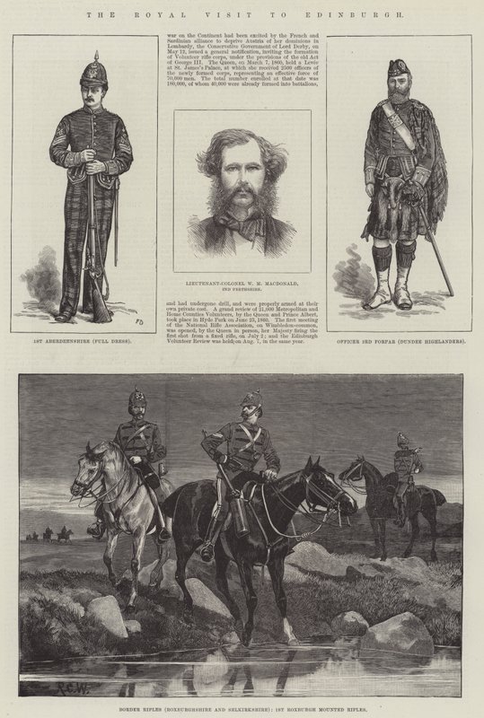 Edinburgh Kraliyet Ziyareti by Frank Dadd