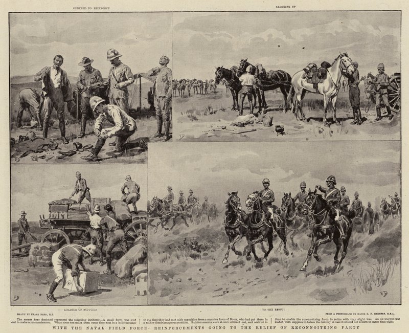 Natal Saha Kuvvetleri Takviye Birlikleri Keşif Ekibinin Yardımına Giderken by Frank Dadd