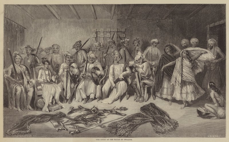 Gwalior Rajah Mahkemesi by Frank Vizetelly