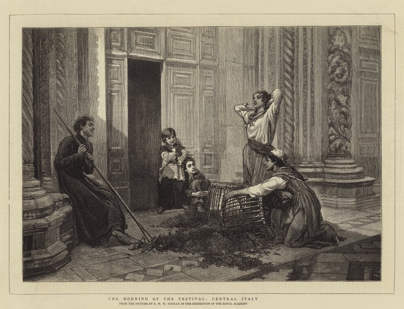 ಹಬ್ಬದ ಮುಂಜಾನೆ, ಮಧ್ಯ ಇಟಲಿ ಟರ್ಕಿ by Frank William Warwick Topham