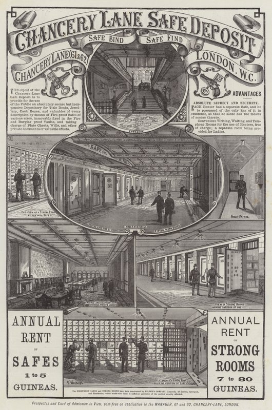 Reklam, Chancery Lane Emanet Kasası by Frank Watkins