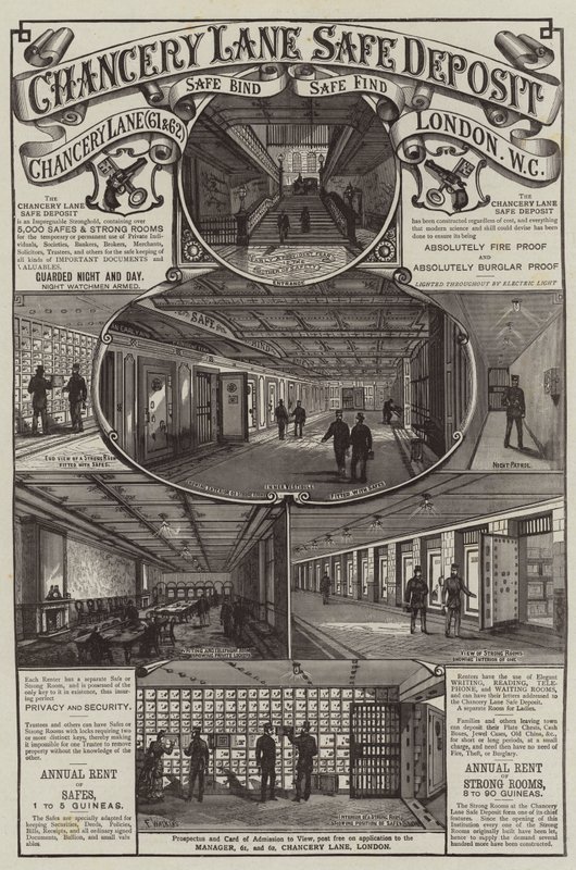 Reklam, Chancery Lane Emanet Kasası by Frank Watkins