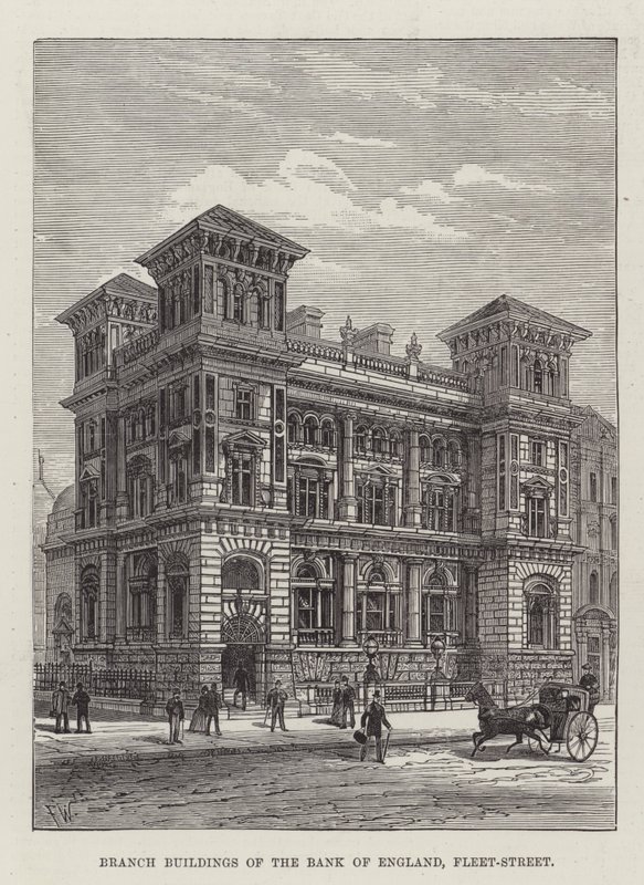 İngiltere Merkez Bankası Şube Binaları, Fleet-Street by Frank Watkins