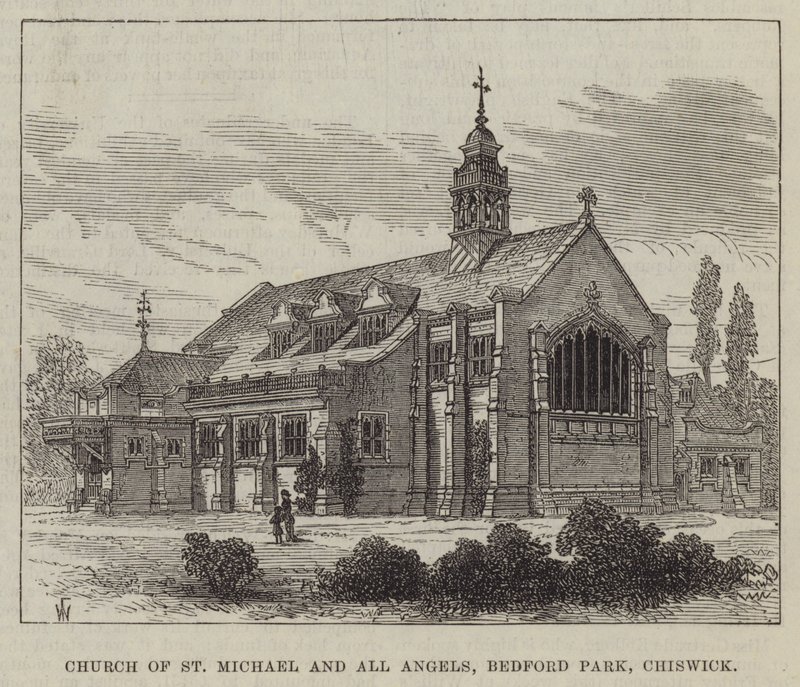 Aziz Michael ve All Angels Kilisesi, Bedford Park, Chiswick by Frank Watkins