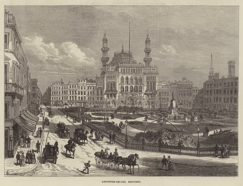 Leicester Meydanı, restore edildi by Frank Watkins