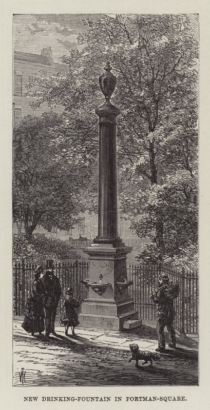 New Drinking-Fountain in Portman-Square  by Frank Watkins