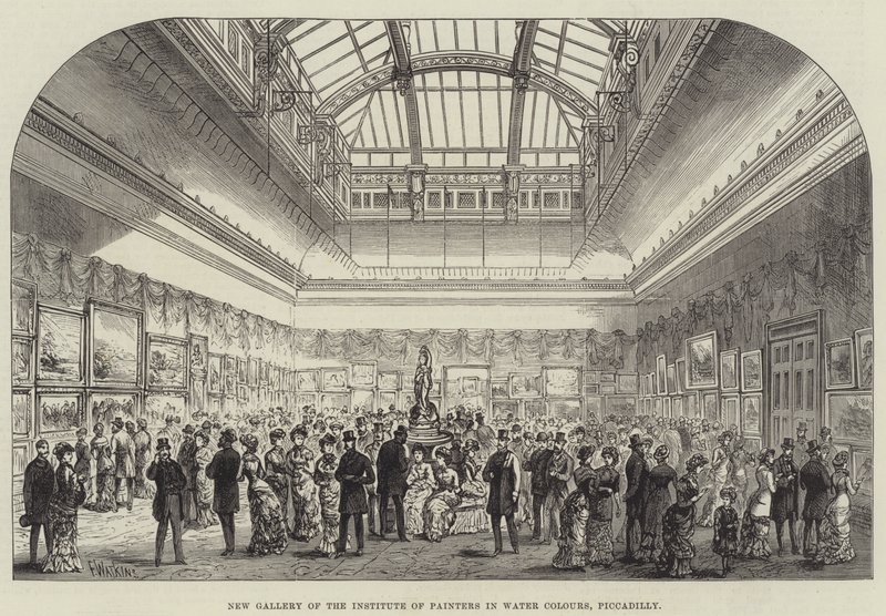 New Gallery of the Institute of Painters in Water Colours, Piccadilly  by Frank Watkins