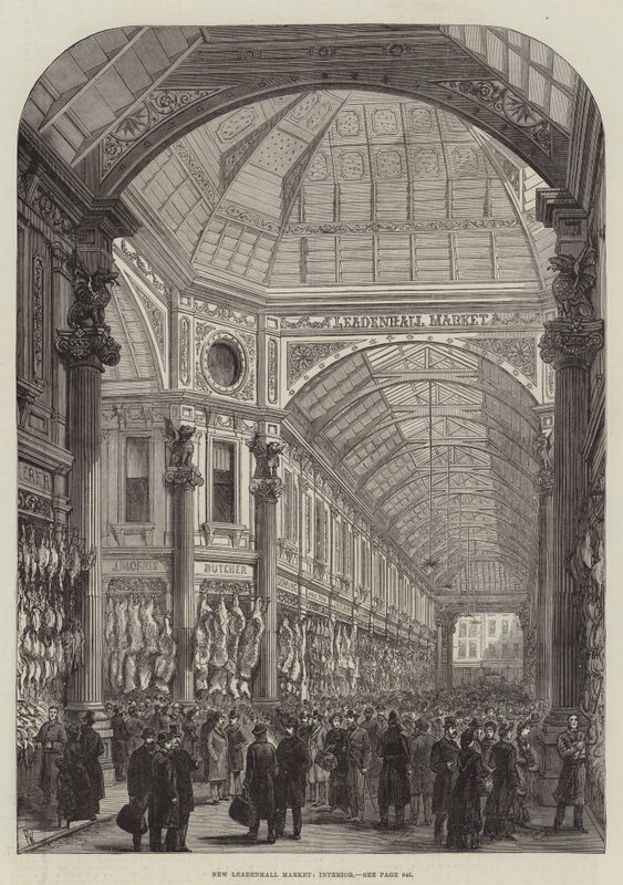 Yeni Leadenhall Pazarı, İç Mekan by Frank Watkins