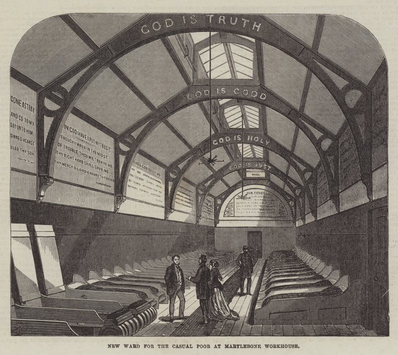 Marylebone Yetimhanesinde Sıradan Yoksullar İçin Yeni Koğuş by Frank Watkins