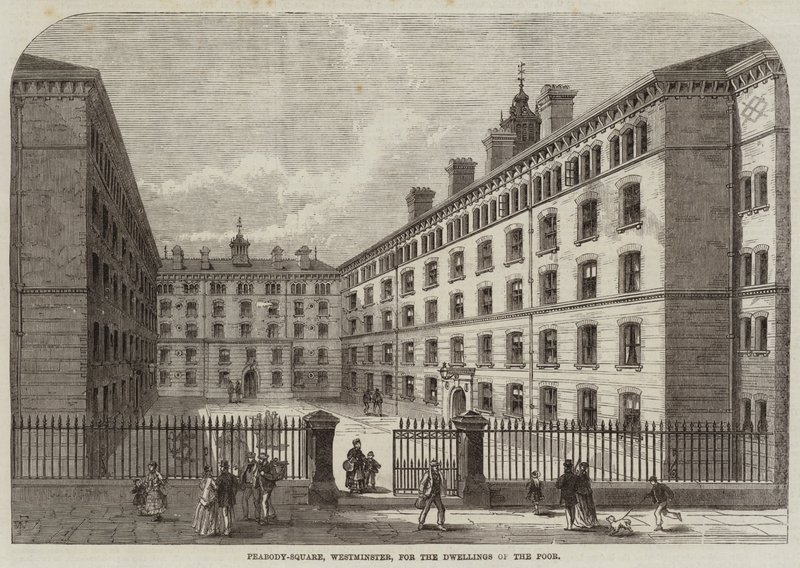 Peabody-Square, Westminster, Yoksulların Konutları için by Frank Watkins