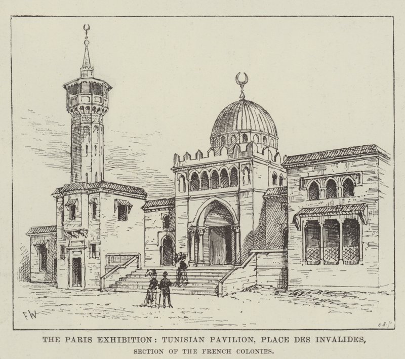 Paris Sergisi, Tunus Pavyonu, Place des Invalides, Fransız Kolonileri Bölümü by Frank Watkins