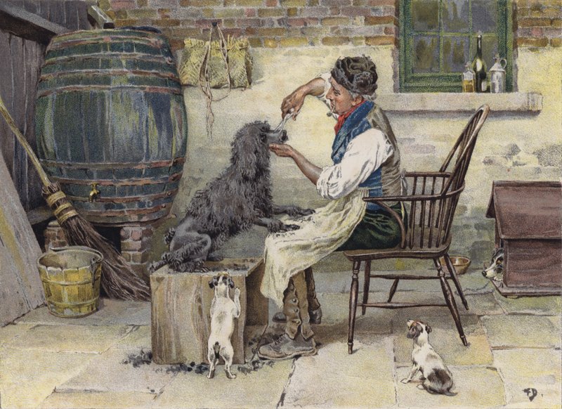 "Moda Kurbanı" (renkli taş) by Frank (after) Dadd