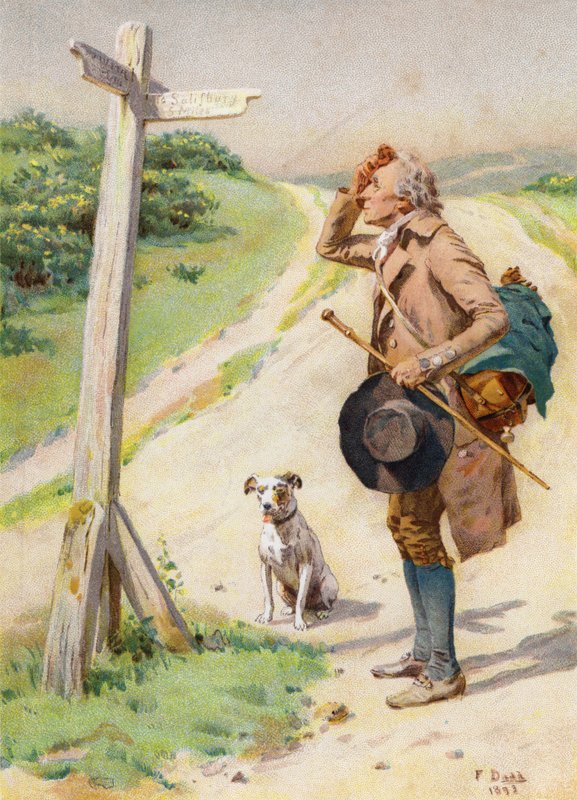 "Her Yerden Beş Mil" (renkli taş) by Frank (after) Dadd