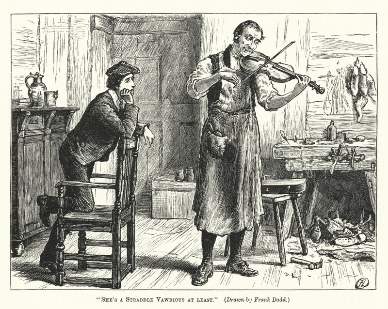 En azından bir Straddle Vawrious (gravür) by Frank (after) Dadd