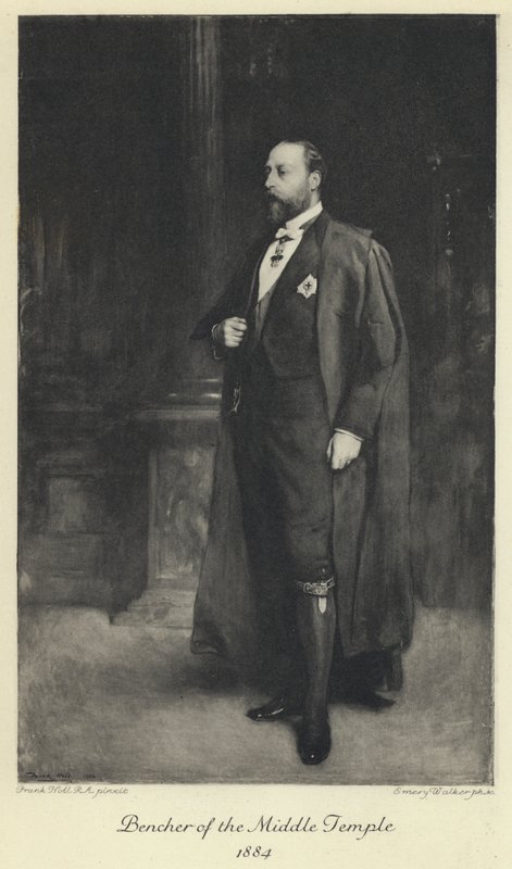 Galler Prensi, geleceğin Kral Edward VII, Orta Tapınağın Bencher