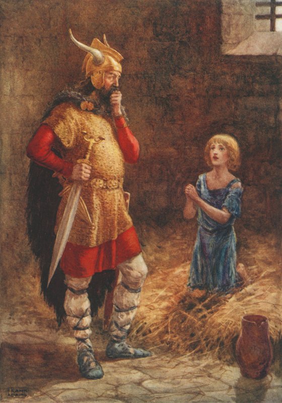 Havelok, Danimarkalı Havelok (renkli lito) eski baladdan Godard