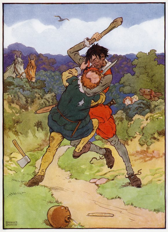 Ahşaptaki Bebekler için İllüstrasyon (renkli taş) by Frank Adams