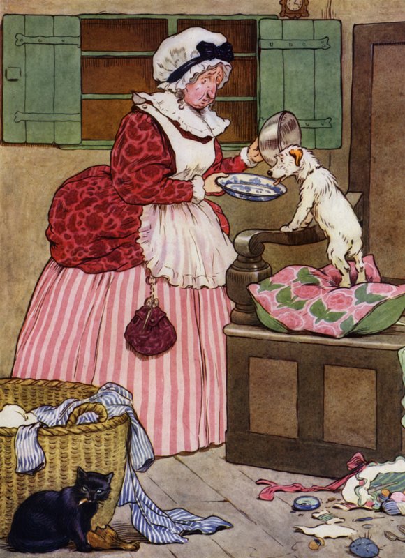 Yaşlı Anne Hubbard için çizim (renkli taş) by Frank Adams