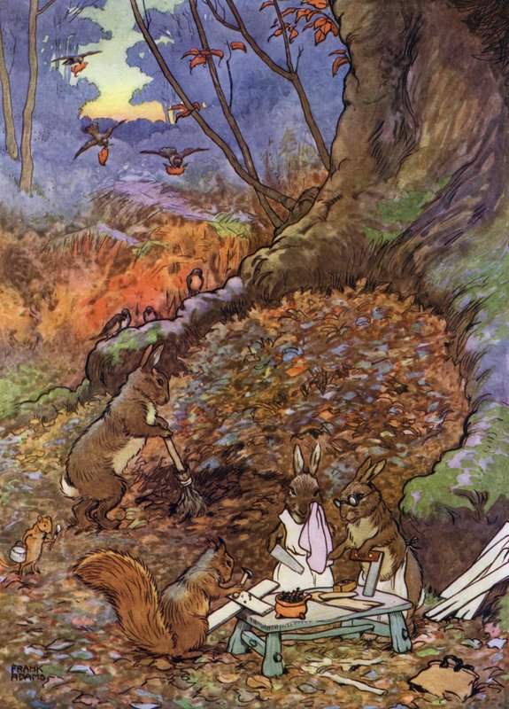 Ormandaki Bebekler için İllüstrasyon (renkli taş) by Frank Adams