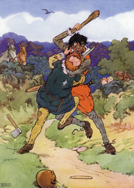 Ormandaki Bebekler için İllüstrasyon (renkli taş) by Frank Adams
