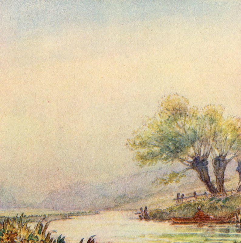 Matthew Arnold tarafından The Scholar-Gipsy için illüstrasyon (renkli taş) by Frank Adams