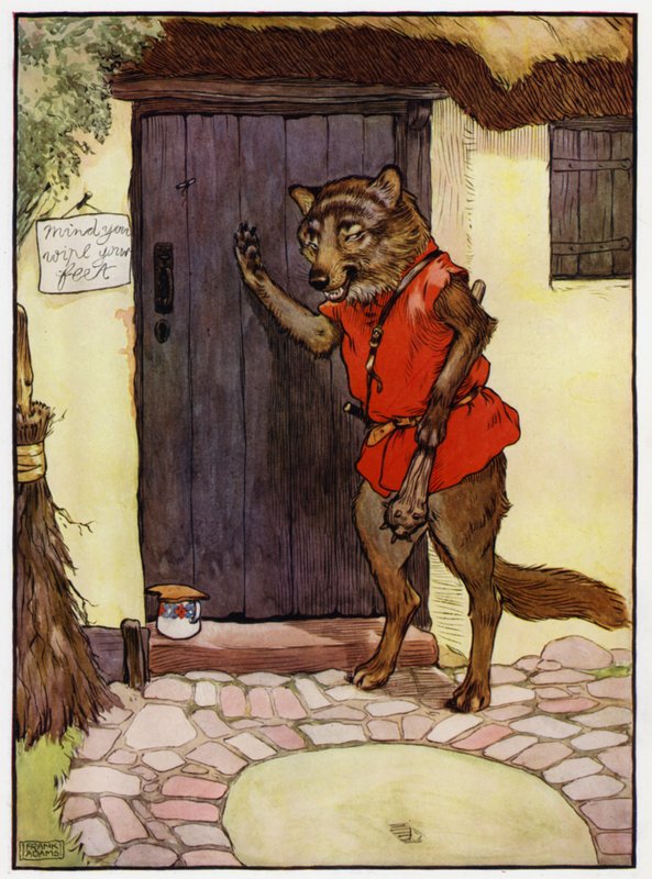 Kırmızı Başlıklı Kız (renkli taş) by Frank Adams