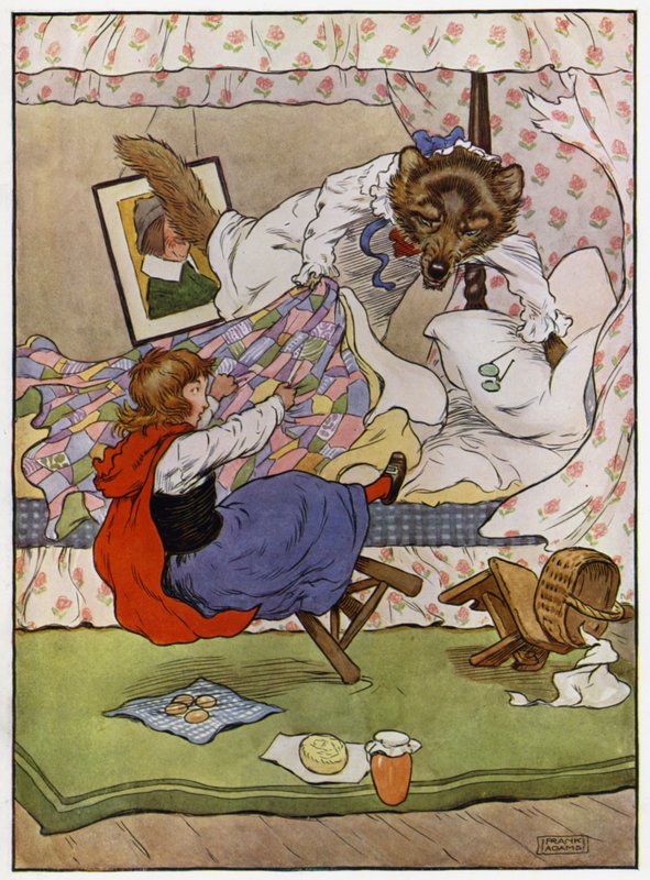 Kırmızı Başlıklı Kız (renkli taş) by Frank Adams
