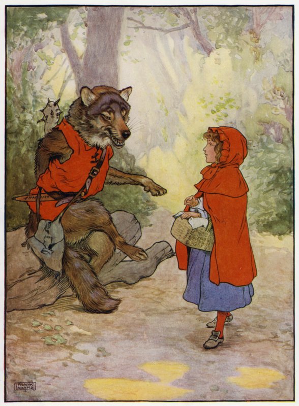 Kırmızı Başlıklı Kız (renkli taş) by Frank Adams
